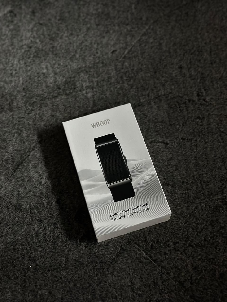 WHOOP Dual Smart Sensors Fitness Smart Band – Black WHOOP Dual Smart Sensors Fitness Smart Band in black with adjustable fabric strap and USB charging cable